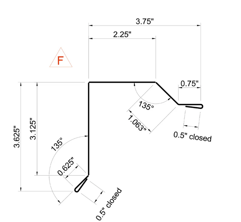 Load image into Gallery viewer, Metal Gable / Rake Flashing