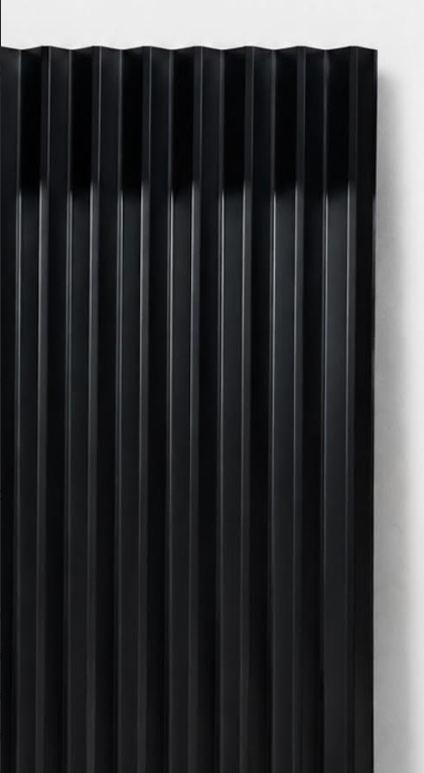 Load image into Gallery viewer, Black on Black Corrugated Metal Fencing Panel (Metal Only)