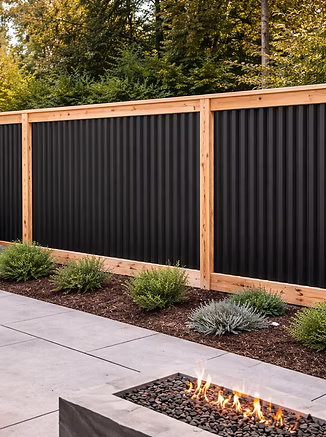 Corrugated Metal Fence Panels in BC | Factory Direct Steel Panels